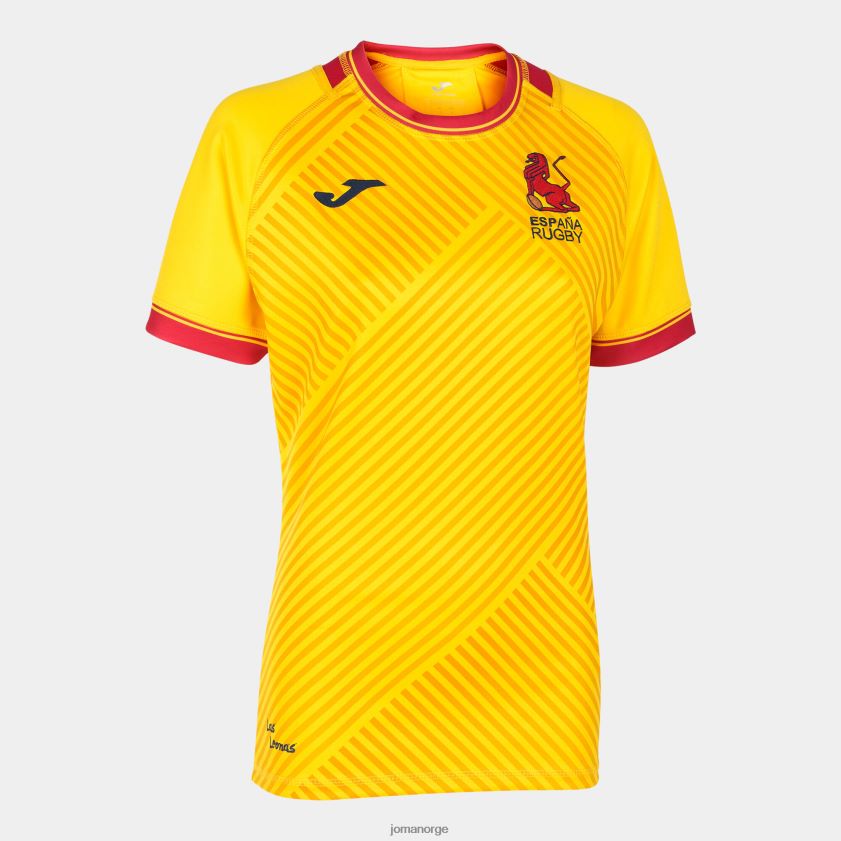 nei Joma skjorte kortermet 2. uniform spansk rugbyforbund gul FBD0T03588 kvinner