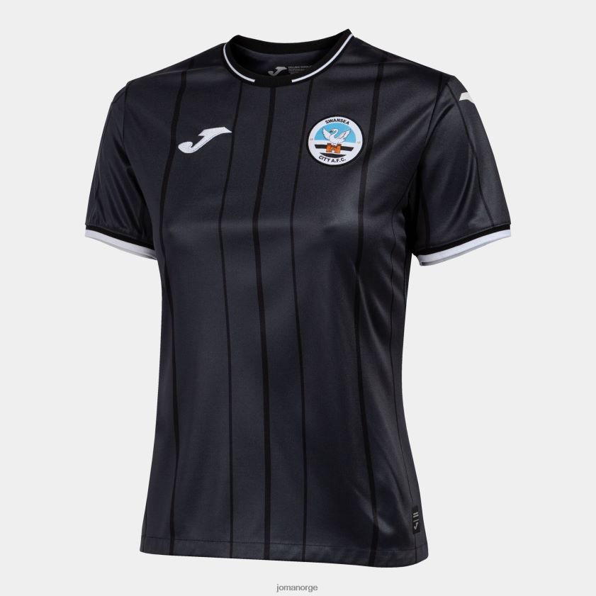 nei Joma skjorte kortermet 3. uniform swansea 22/23 mørkegrå FBD0T03914 kvinner