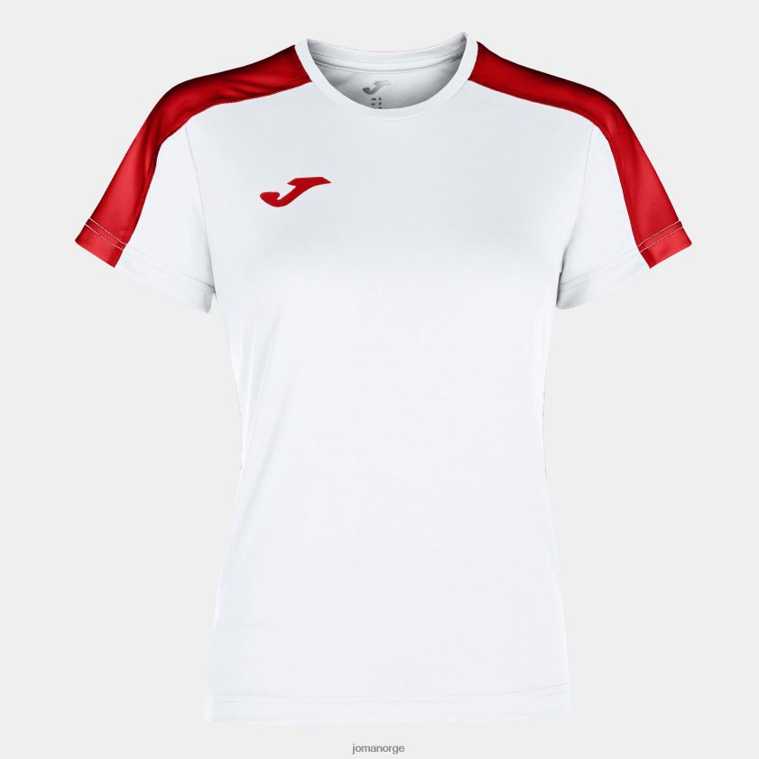 nei Joma skjorte kortermet akademi iii hvit rød FBD0T03606 kvinner