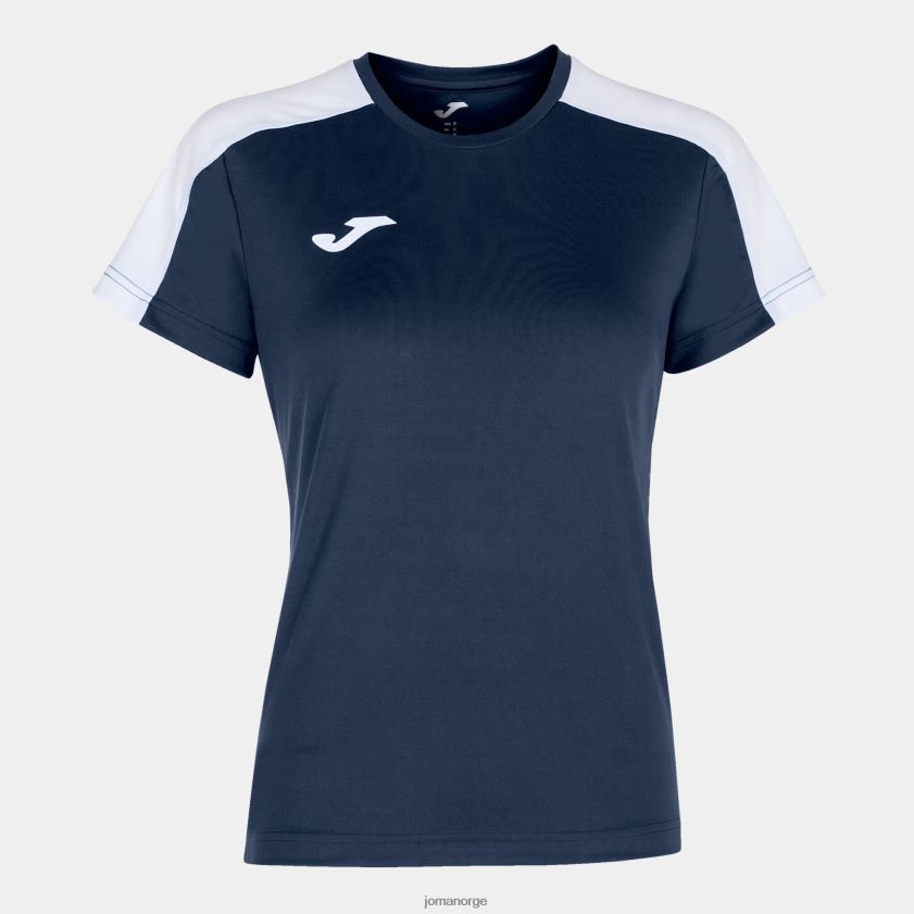 nei Joma skjorte kortermet akademi iii marineblå hvit FBD0T01696 kvinner