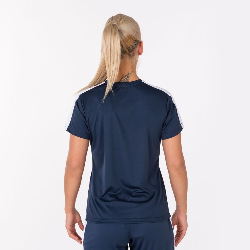 nei Joma skjorte kortermet akademi iii marineblå hvit FBD0T01696 kvinner