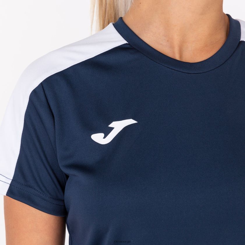 nei Joma skjorte kortermet akademi iii marineblå hvit FBD0T01696 kvinner