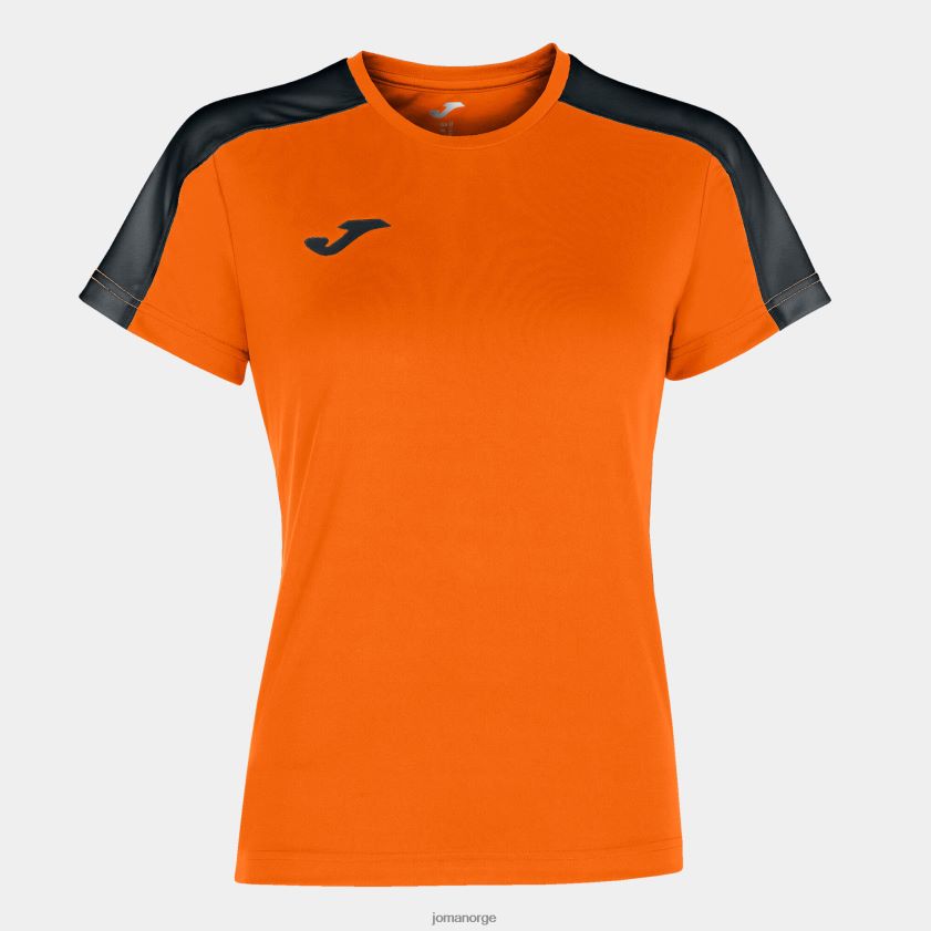 nei Joma skjorte kortermet akademi iii oransje svart FBD0T01887 kvinner