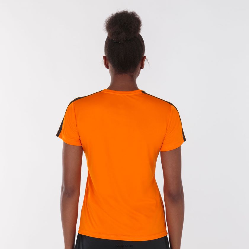 nei Joma skjorte kortermet akademi iii oransje svart FBD0T01887 kvinner