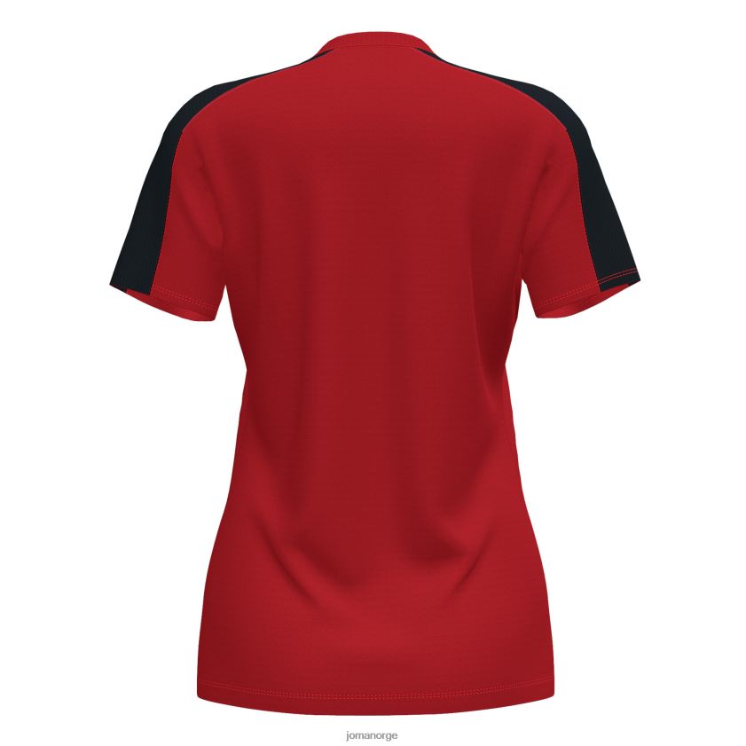 nei Joma skjorte kortermet akademi iii rød svart FBD0T03672 kvinner