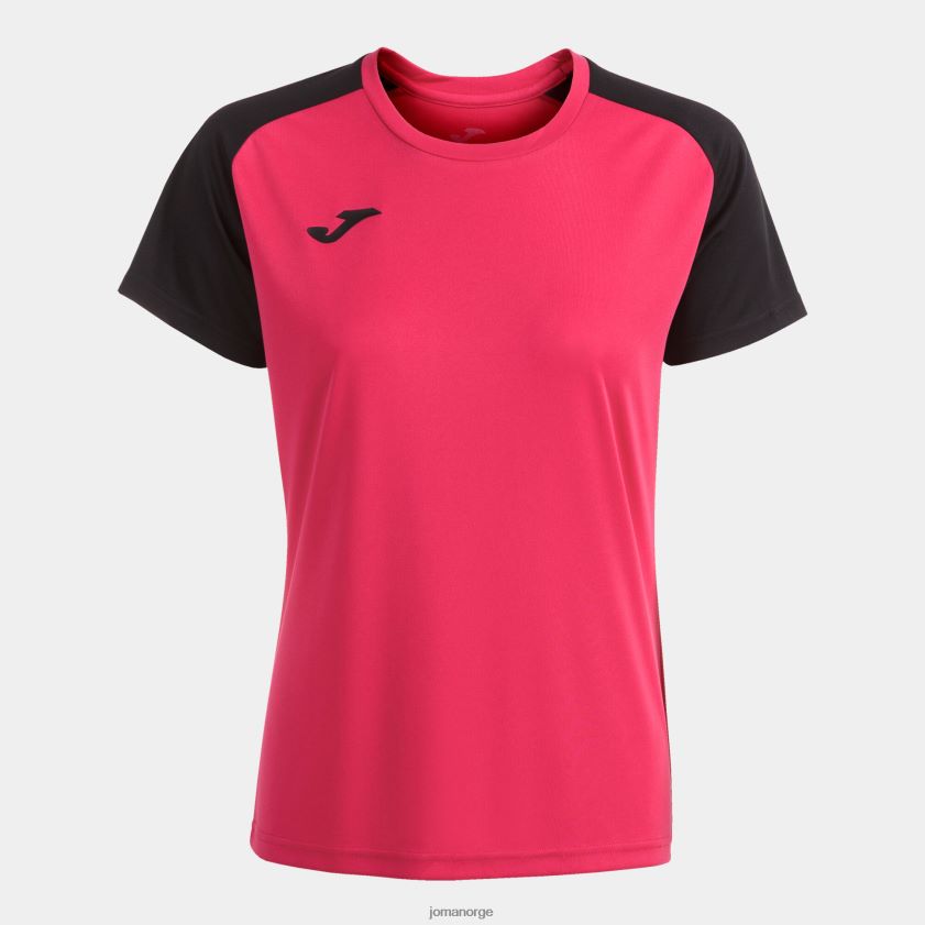 nei Joma skjorte kortermet akademi iv fuchsia svart FBD0T02112 kvinner
