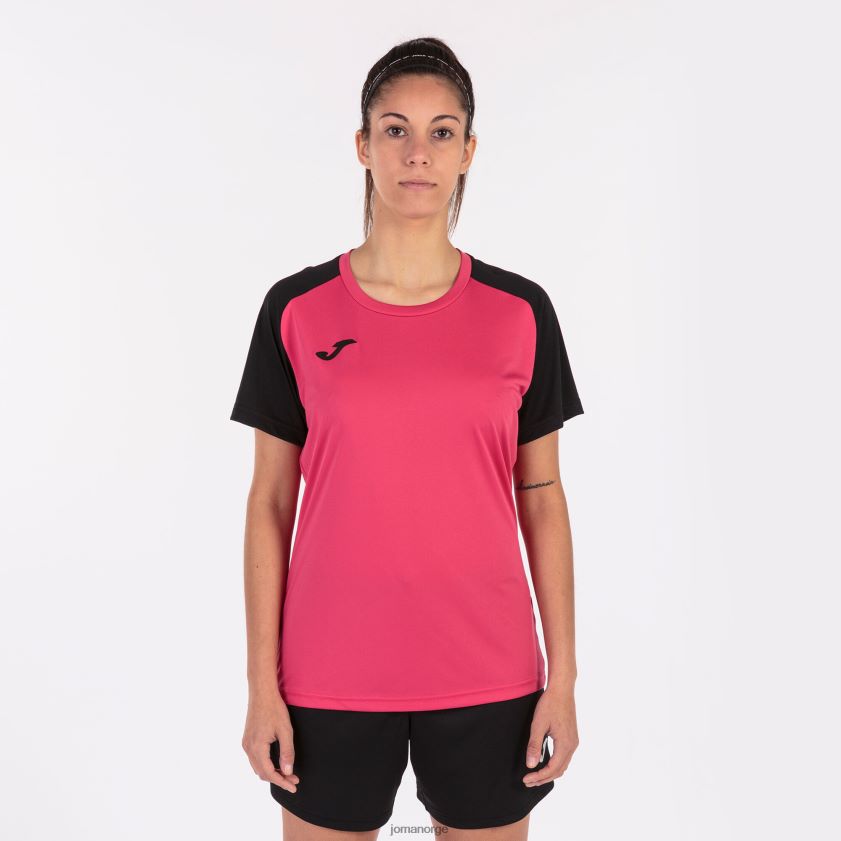 nei Joma skjorte kortermet akademi iv fuchsia svart FBD0T02112 kvinner