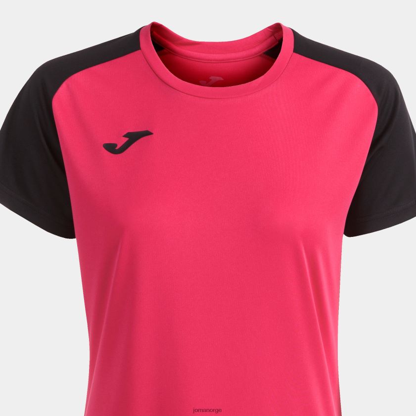 nei Joma skjorte kortermet akademi iv fuchsia svart FBD0T02112 kvinner