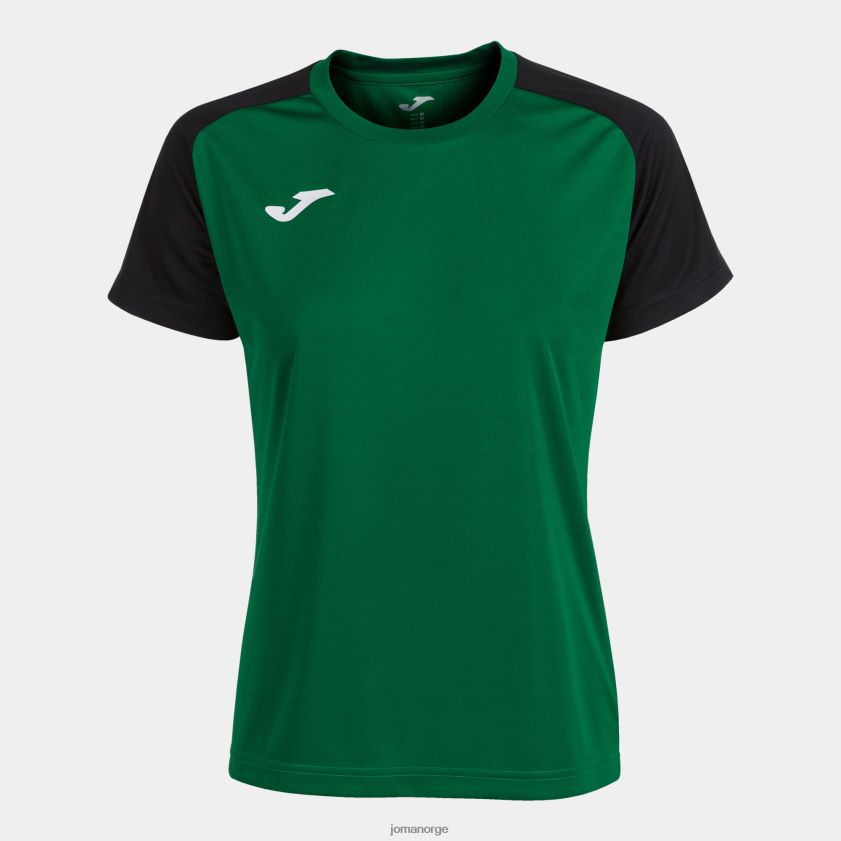 nei Joma skjorte kortermet akademi iv grønn svart FBD0T02652 kvinner