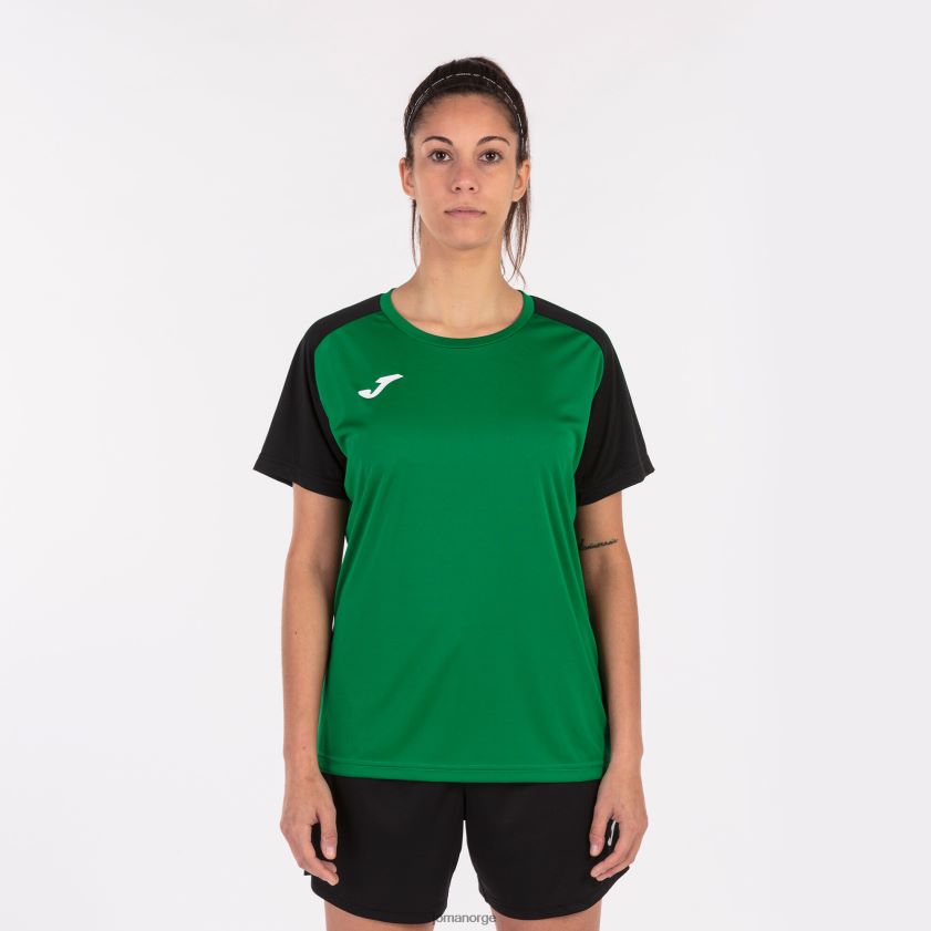 nei Joma skjorte kortermet akademi iv grønn svart FBD0T02652 kvinner
