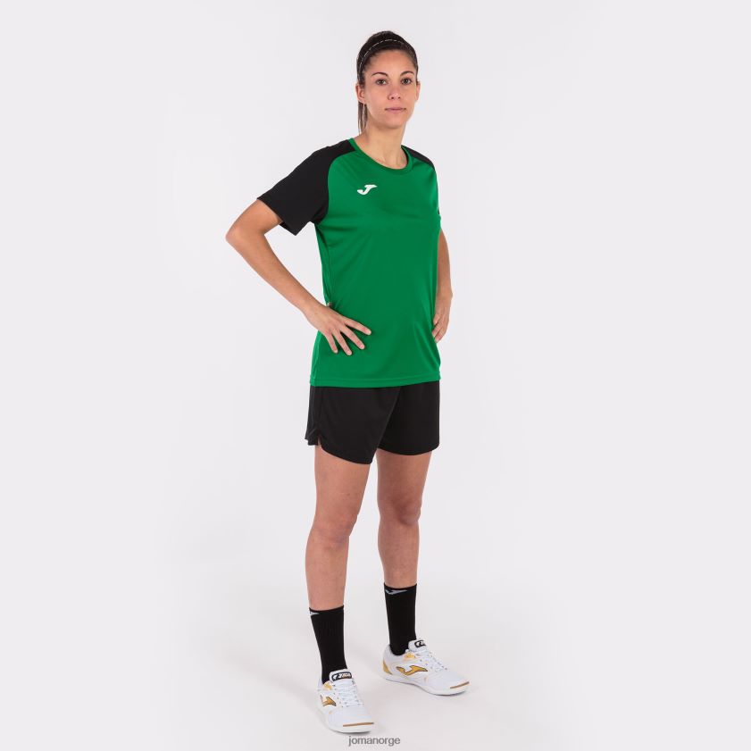 nei Joma skjorte kortermet akademi iv grønn svart FBD0T02652 kvinner