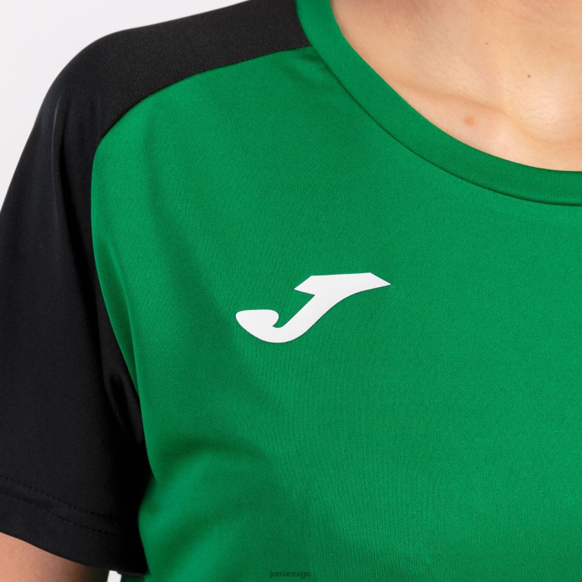 nei Joma skjorte kortermet akademi iv grønn svart FBD0T02652 kvinner