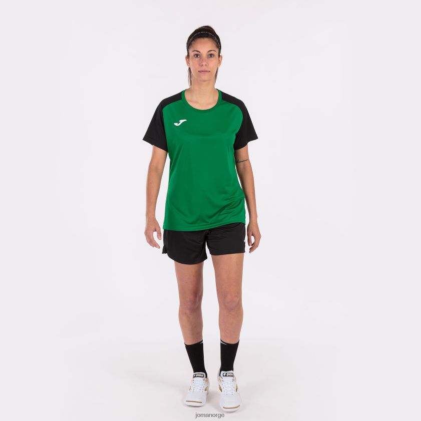nei Joma skjorte kortermet akademi iv grønn svart FBD0T02652 kvinner