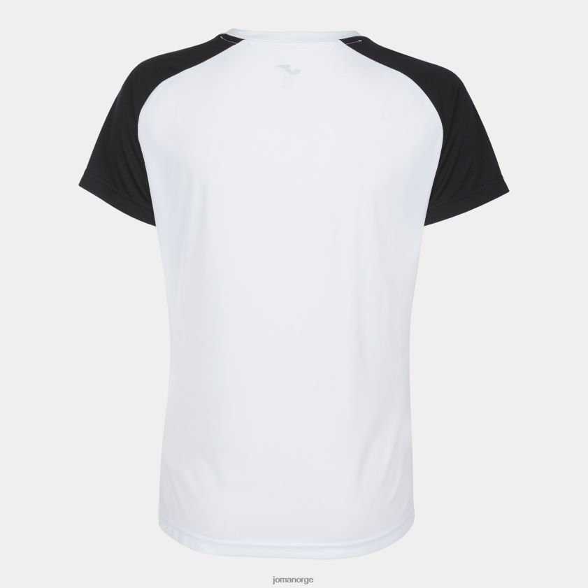 nei Joma skjorte kortermet akademi iv hvit svart FBD0T03998 kvinner