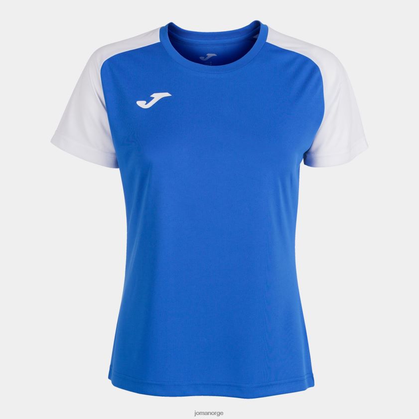 nei Joma skjorte kortermet akademi iv kongeblå hvit FBD0T02363 kvinner