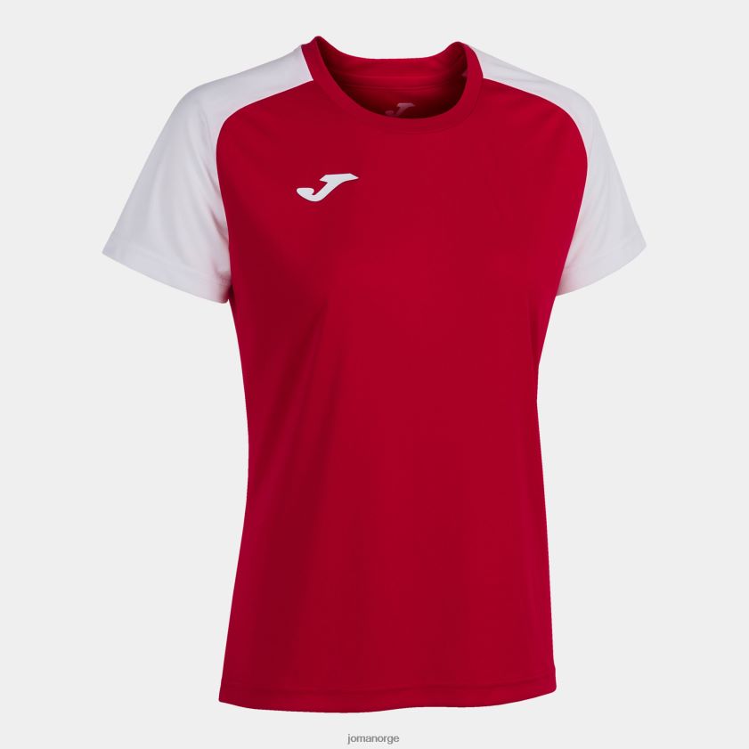 nei Joma skjorte kortermet akademi iv rød Hvit FBD0T02465 kvinner