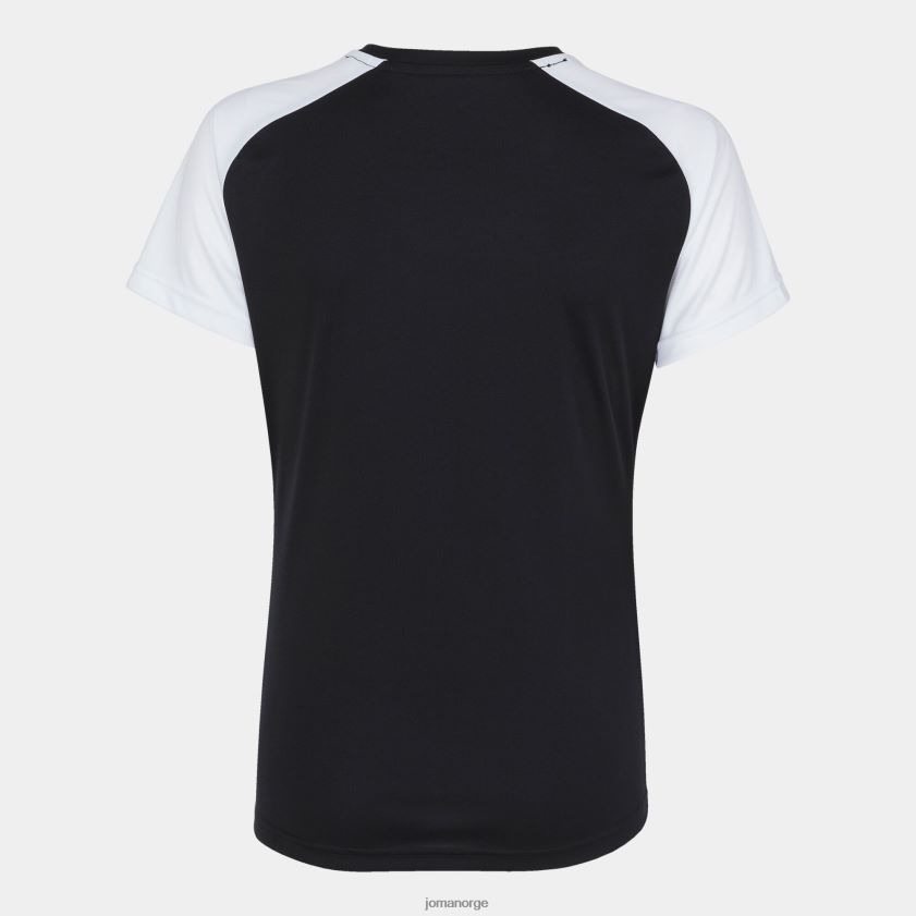 nei Joma skjorte kortermet akademi iv svart hvit FBD0T02329 kvinner