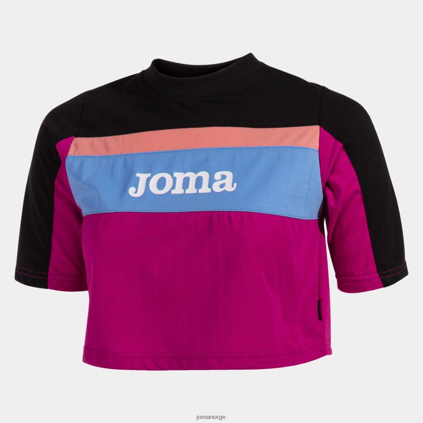 nei Joma skjorte kortermet california fuchsia svart FBD0T02244 kvinner