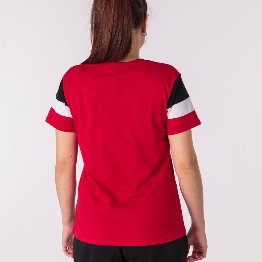 nei Joma skjorte kortermet crew iv rød svart hvit FBD0T03665 kvinner