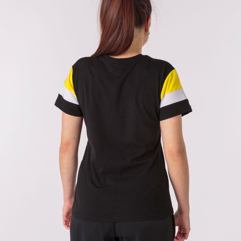 nei Joma skjorte kortermet crew iv svart gul hvit FBD0T01850 kvinner