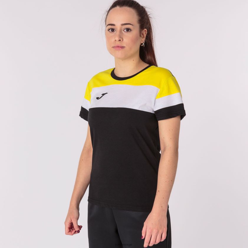 nei Joma skjorte kortermet crew iv svart gul hvit FBD0T01850 kvinner