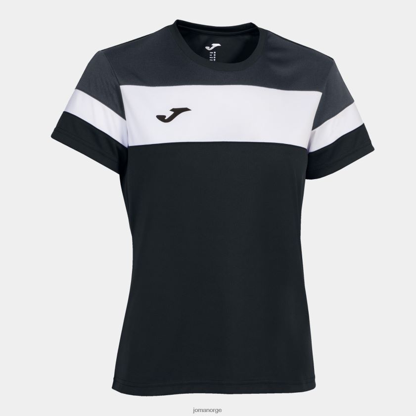 nei Joma skjorte kortermet crew iv svart mørk grå hvit FBD0T02056 kvinner