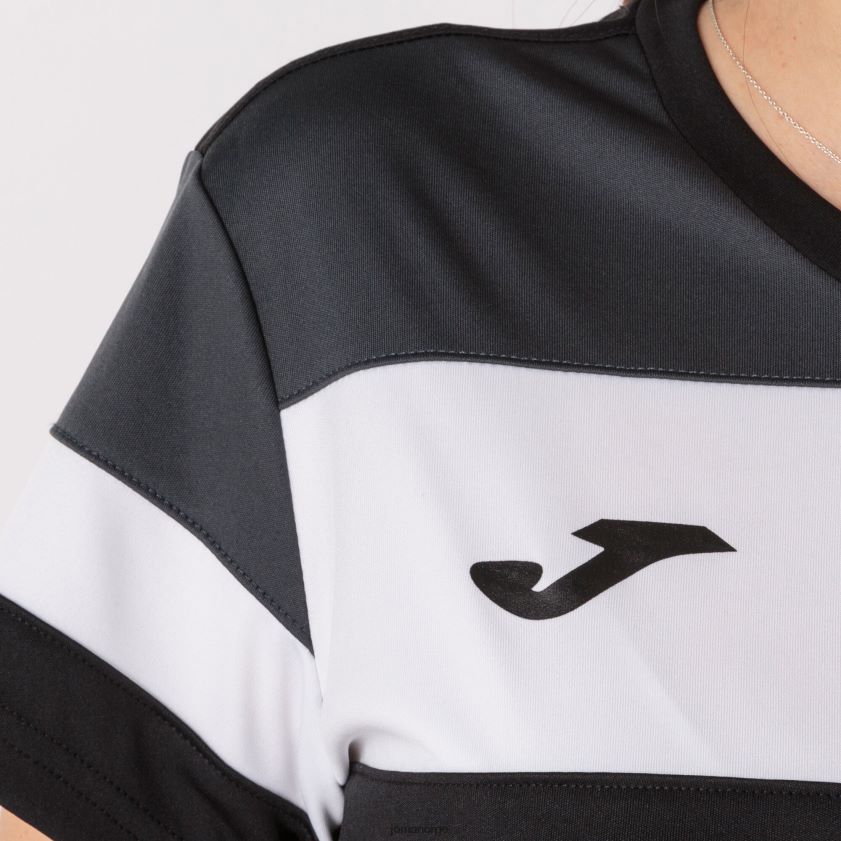 nei Joma skjorte kortermet crew iv svart mørk grå hvit FBD0T02056 kvinner