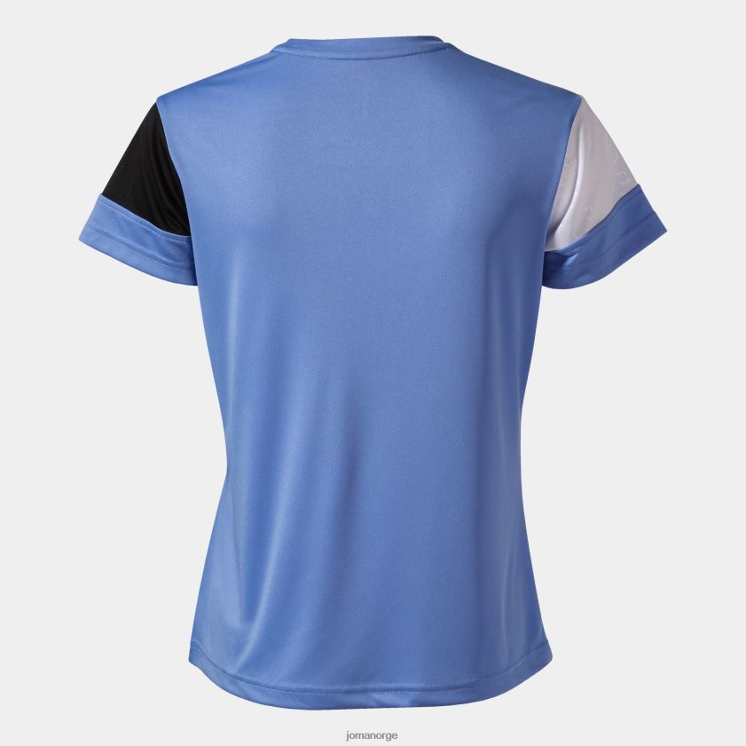 nei Joma skjorte kortermet crew v blå svart hvit FBD0T02557 kvinner