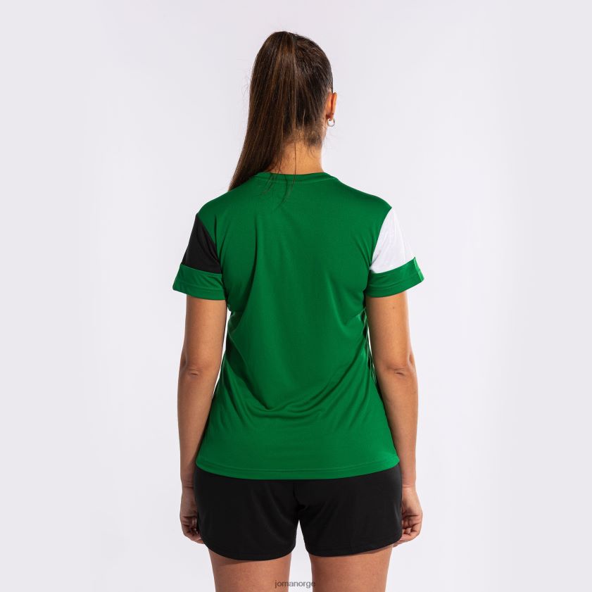 nei Joma skjorte kortermet crew v grønn svart hvit FBD0T01912 kvinner