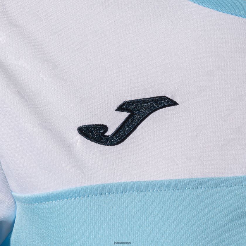 nei Joma skjorte kortermet crew v himmelblå marineblå hvit FBD0T01591 kvinner