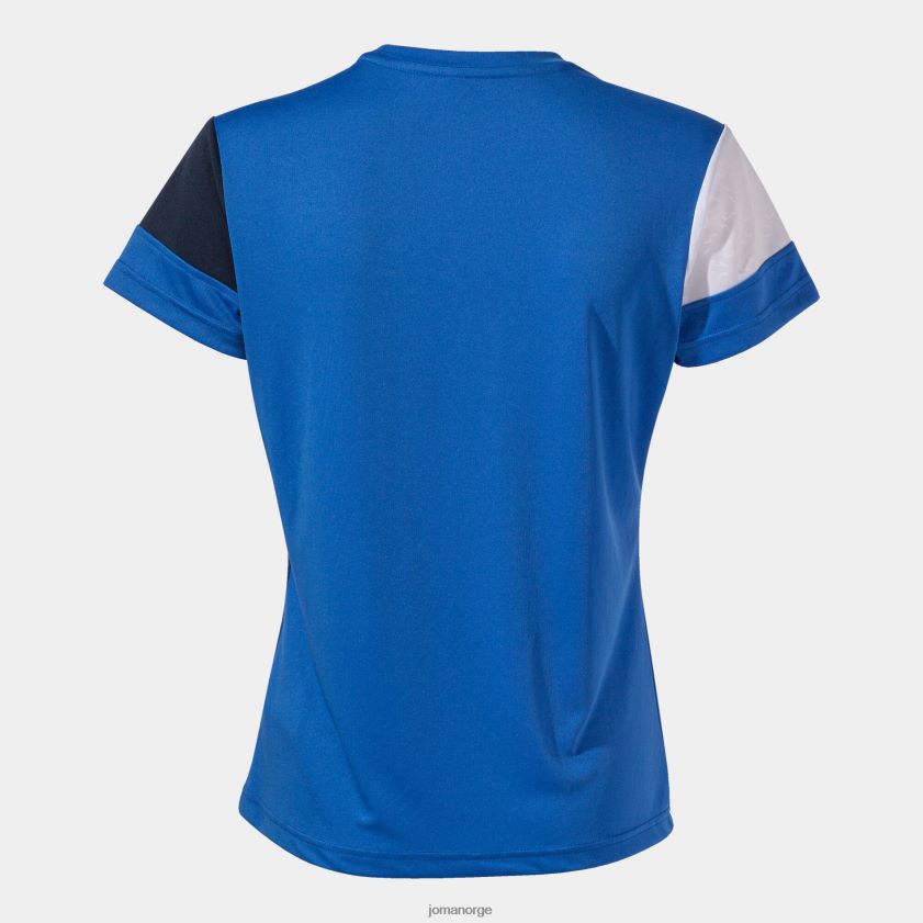 nei Joma skjorte kortermet crew v kongeblå marineblå hvit FBD0T01600 kvinner