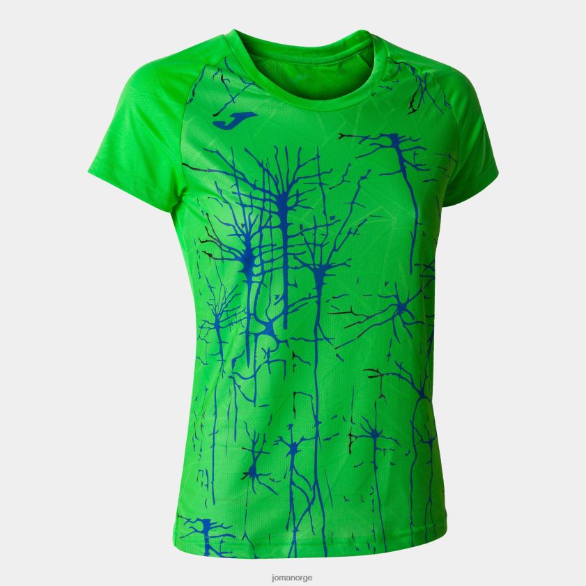 nei Joma skjorte kortermet elite ix fluorescerende grønn FBD0T02241 kvinner