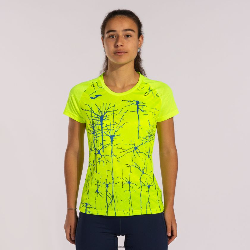 nei Joma skjorte kortermet elite ix fluorescerende gul FBD0T03713 kvinner