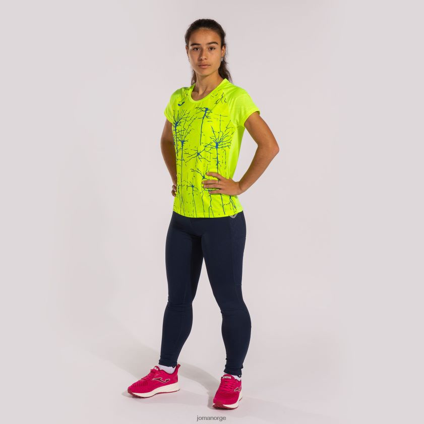 nei Joma skjorte kortermet elite ix fluorescerende gul FBD0T03713 kvinner