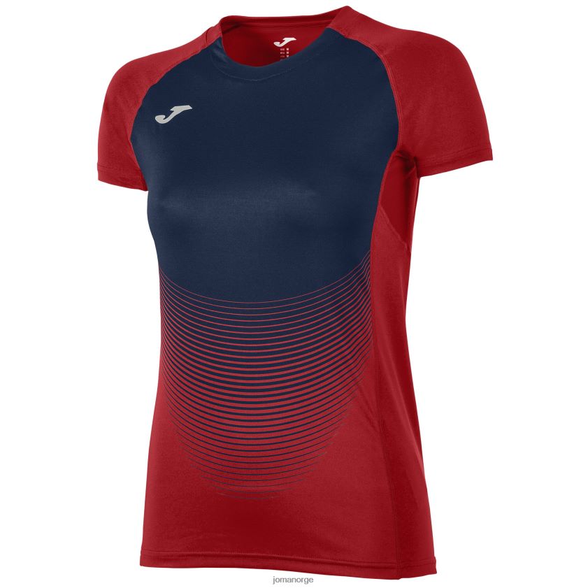 nei Joma skjorte kortermet elite vi rød marineblå FBD0T01785 kvinner