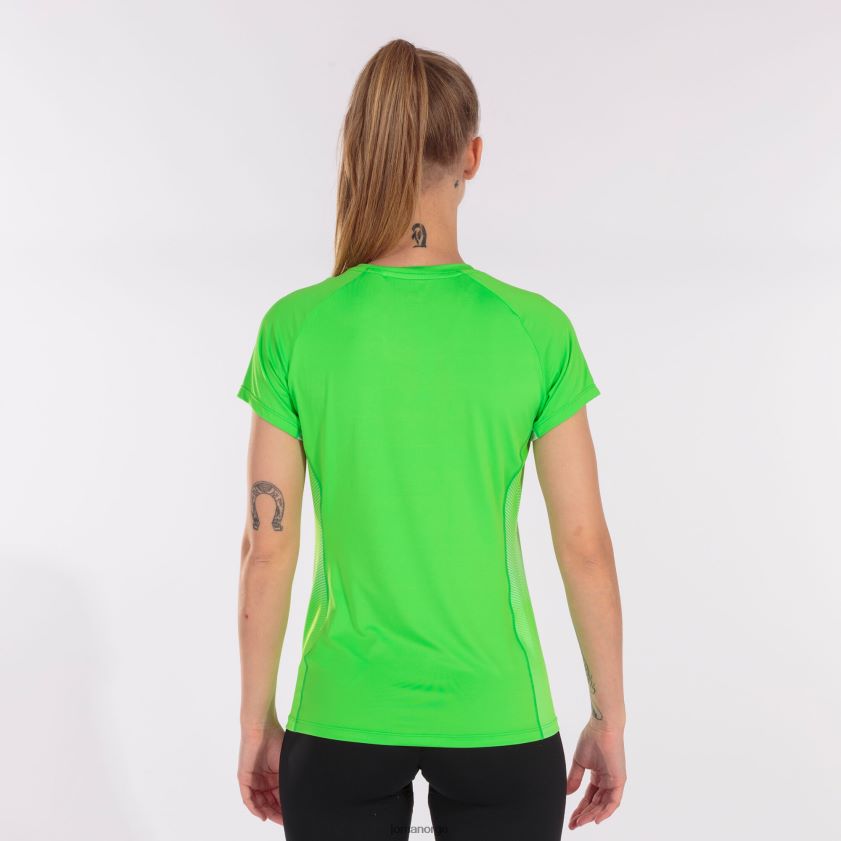 nei Joma skjorte kortermet elite vii fluorescerende grønn hvit FBD0T01683 kvinner