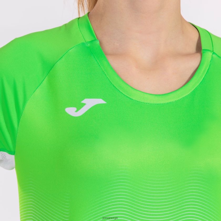 nei Joma skjorte kortermet elite vii fluorescerende grønn hvit FBD0T01683 kvinner