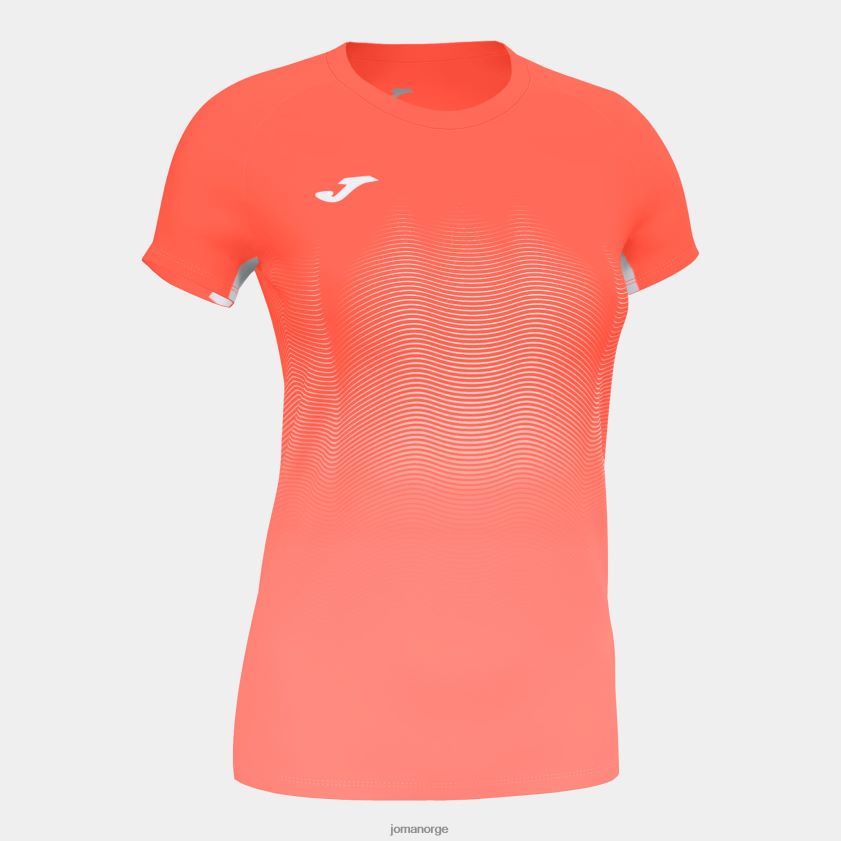 nei Joma skjorte kortermet elite vii fluorescerende korallhvit FBD0T03761 kvinner
