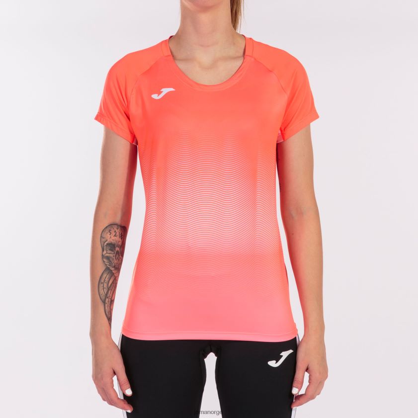 nei Joma skjorte kortermet elite vii fluorescerende korallhvit FBD0T03761 kvinner