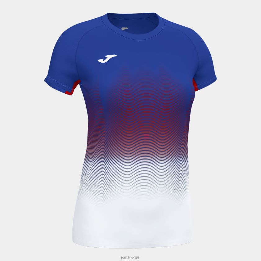 nei Joma skjorte kortermet elite vii kongeblå hvit rød FBD0T02599 kvinner