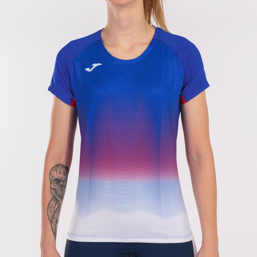 nei Joma skjorte kortermet elite vii kongeblå hvit rød FBD0T02599 kvinner
