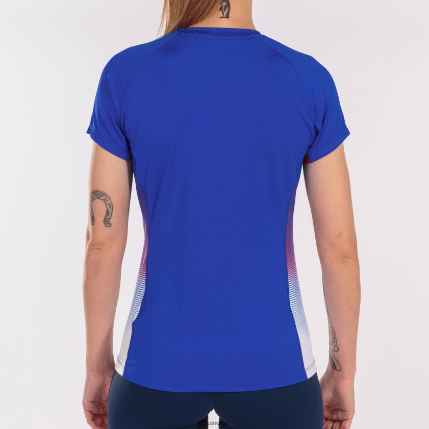 nei Joma skjorte kortermet elite vii kongeblå hvit rød FBD0T02599 kvinner
