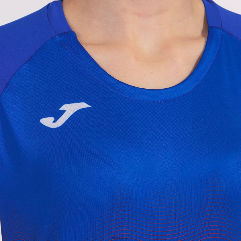 nei Joma skjorte kortermet elite vii kongeblå hvit rød FBD0T02599 kvinner