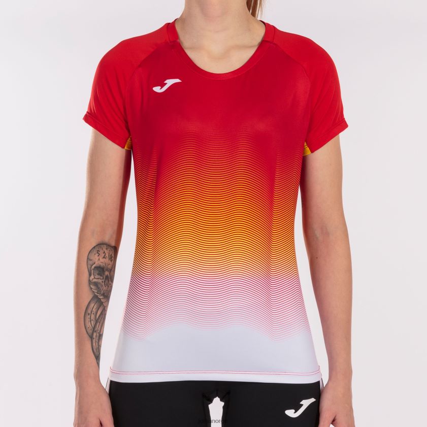 nei Joma skjorte kortermet elite vii rød hvit gul FBD0T02355 kvinner