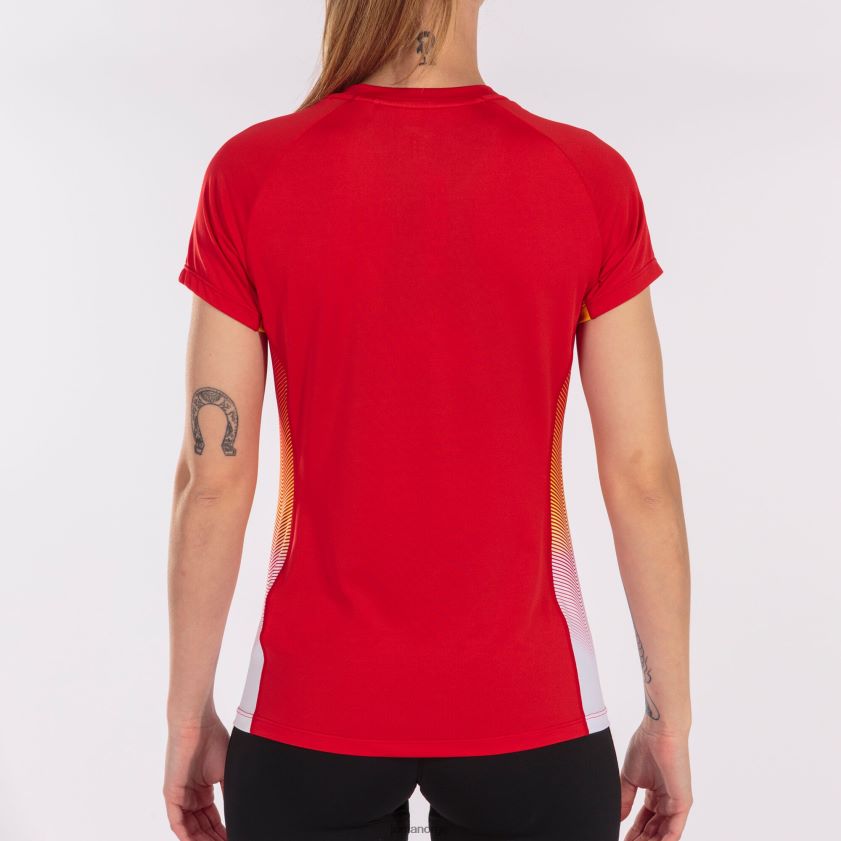 nei Joma skjorte kortermet elite vii rød hvit gul FBD0T02355 kvinner