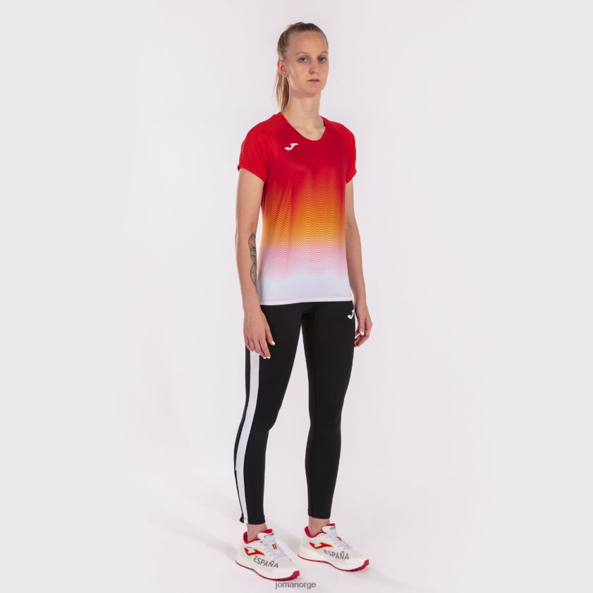 nei Joma skjorte kortermet elite vii rød hvit gul FBD0T02355 kvinner