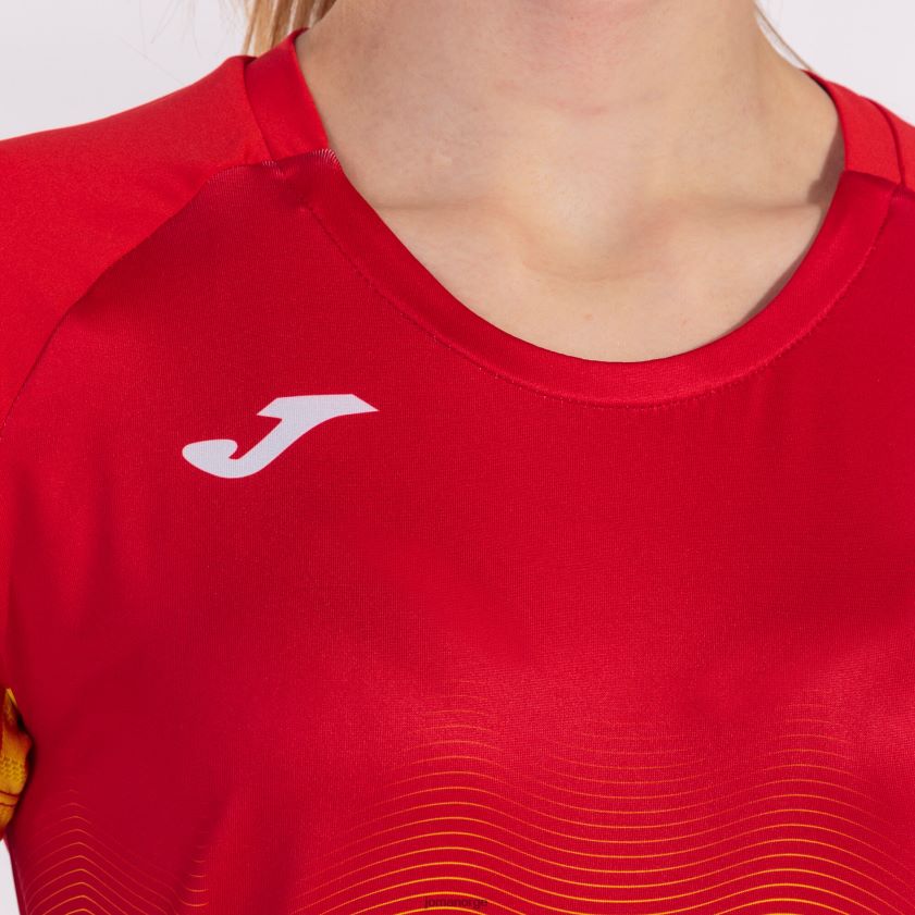 nei Joma skjorte kortermet elite vii rød hvit gul FBD0T02355 kvinner