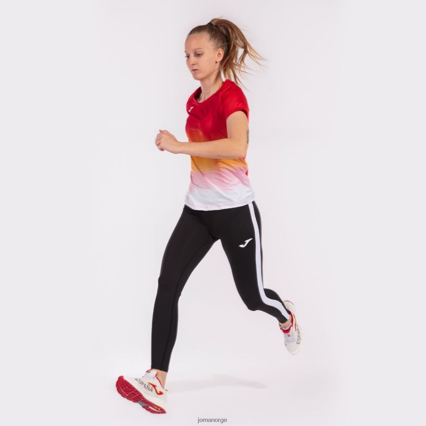 nei Joma skjorte kortermet elite vii rød hvit gul FBD0T02355 kvinner