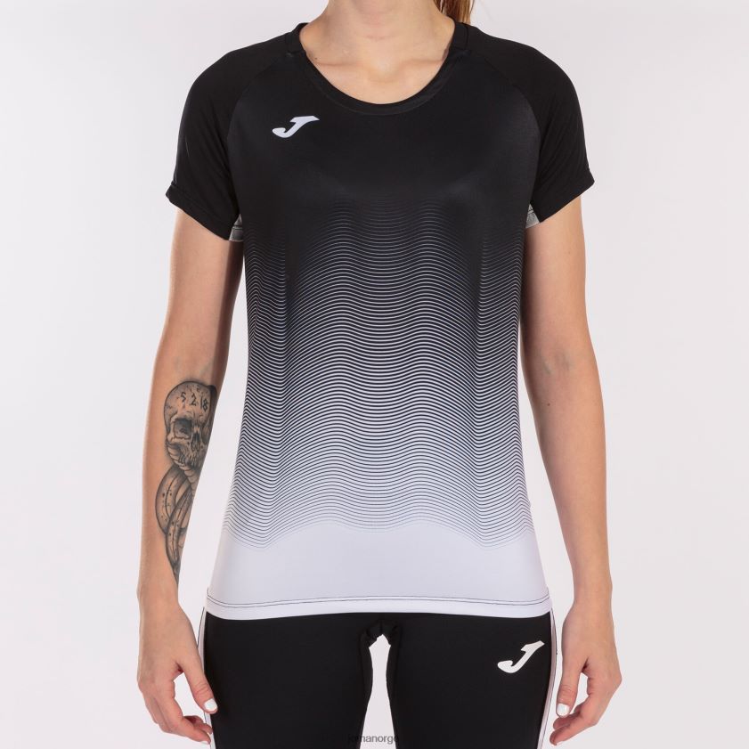 nei Joma skjorte kortermet elite vii svart hvit grå FBD0T03789 kvinner