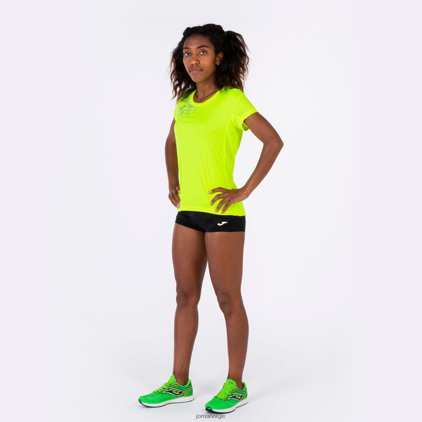 nei Joma skjorte kortermet elite viii fluorescerende gul FBD0T01838 kvinner